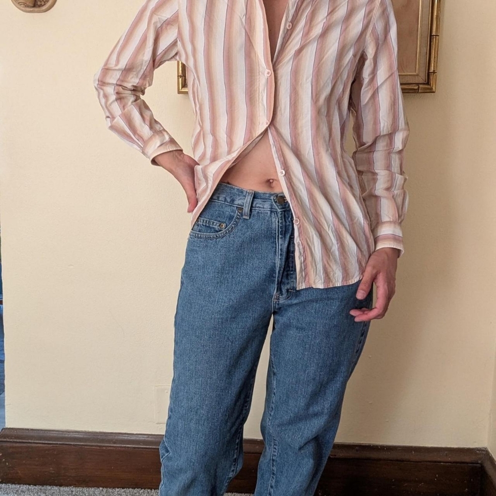 Vintage Striped Button up